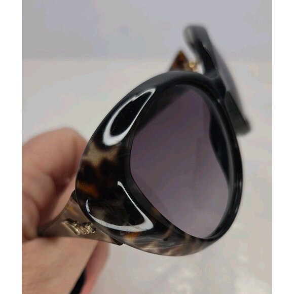 Vintage Y2K DIOR PANTHER 2 Sunglasses Brown Tortoise Frame & Purple Smoke Lens main image 14